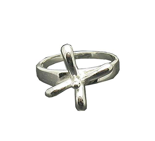 Bague en argent 925 massif Fleur Empress au design ciselé haut de gamme