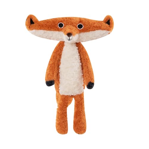 peluchede zorrorelleno: Juguete de peluchesuave, compañero Realista de zorrorojo, Adorable Peluche| Compañero de Juegos para niños, Decoración de exhibición del hogar, Recuerdo de coleccionista,