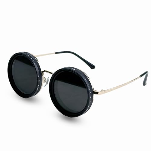 Image of Adjustable Shades Glasses Tint Rounded Polarized Uv400 Lenses Nd Filter Sunglasses 1-9 Gears Beach Eyewear Unisex