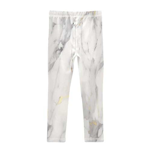 Bolaz Toddler Girls Leggings Printed Yoga Pants Leggings Grey White Marble for Kids2