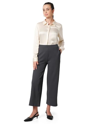Image of Smarty Pants Women's Cotton Rib Pleated Trouser.