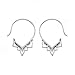 Boma Jewelry Sterling Silver Balinese Tribal Boho Pull Through Hoop Earrings