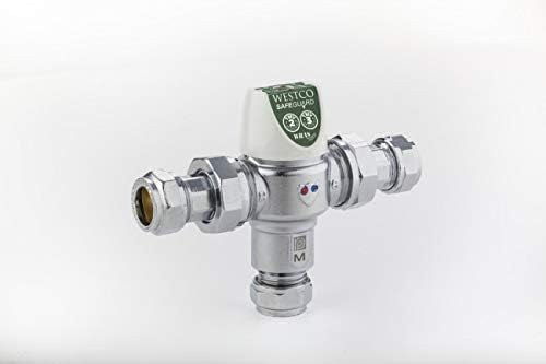 FixtheHeat 22mm Thermostatic Mixing Valve TMV2,TMV3, WRAS and BuildCert Approved. Mandatory in New Build properties for bath