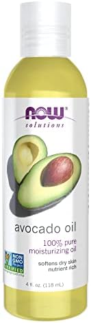 NOW Solutions, Avocado Oil, 100% Pure Moisturizing Oil, Nutrient Rich and Hydrating, 4-Ounce