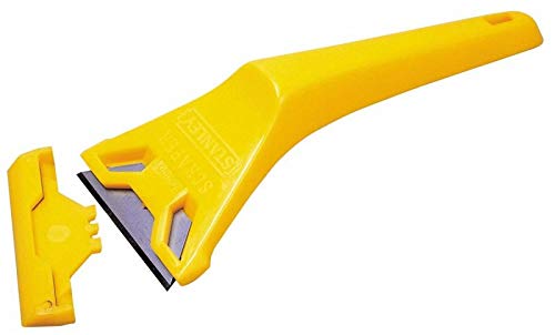 Stanley Yellow Window Scrapper, 0-28-590