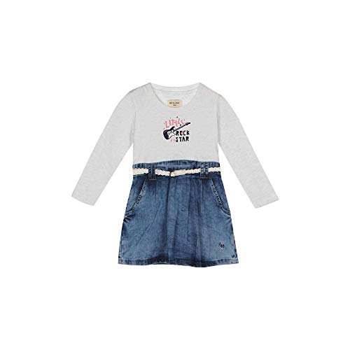 Image of Gini & Jony Girls Square Neck Washed A-Line Dress