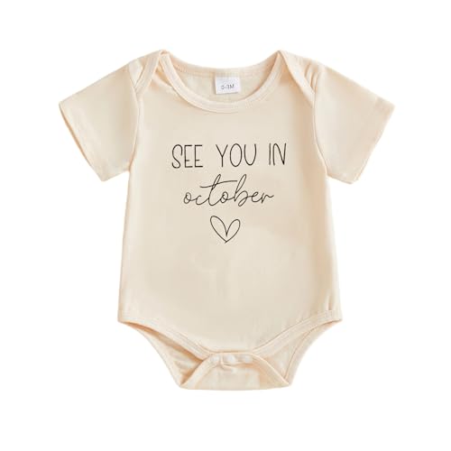 Image of woshilaocai Baby Announcement Bodysuit Pregnancy Reveal for Family | Pregnancy Reveal Ideas&New Baby Surprise for Grandparents, Husband, Aunt, Uncle, Gender Natural Romper, Funny Announcement