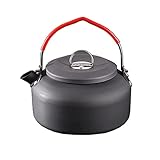 Camping-Teekessel 0,8 l/1,4 l Outdoor-Camping-Wasserkocher aus Aluminium, kompakt, leicht, Kaffeekanne, for Kochen im Freien, Rucksackreisen, Picknick, Angeln, effizient und langlebig yubin1993
