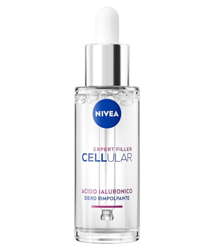 NIVEA NIVEA Cellular Expert Filler Siero Viso Acido Ialuronico Rimpolpante 30 ml, Siero viso antirughe e rassodante, Face serum con Micro Acido Ialuronico Puro per una pelle levigata e rimpolpata - Offerta Amazon Italia