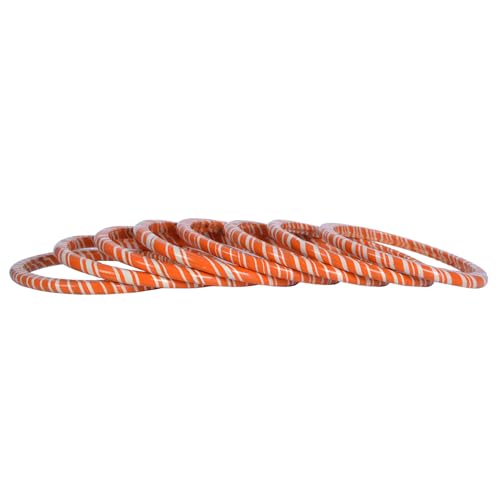 Image of Lac Bangle Set For Women and Girls | Jaipuri Lakh Lehariya Chudi Set | Rajasthani Traditional Chuda |Set of 8