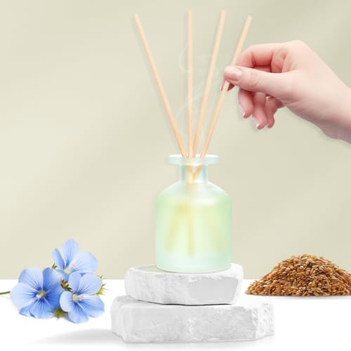 Yisowuh Reed Diffuser - Clean Linen 3.38Oz (100Ml) 2 Pack Essential Oil Reed Diffuser Set With 16 Sticks thumb #4