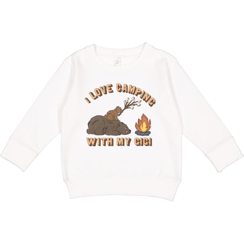 inktastic I Love Camping with My Gigi Toddler Sweatshirt 5-6 White 3b5fc