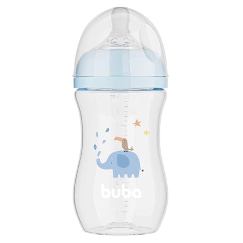 Buba, Mamadeira Easy Flow Elefante Azul 270ml