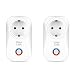 Produktbild WLAN Smart Steckdose, Intelligente Plug, Kompatibel mit Alexa Echo/Google Home, Fernsteurung, Timer Funktion, Kein Hub Erforderlich, Unterstützt 2.4 GHz, 10A (2 Pack)
