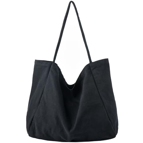 Image of Canvas Tote Bag for Women Large Hobo Shoulder Bag for Work Travel Casual Message Bag Tote Purse handbags