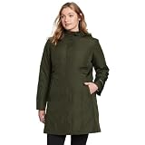 Eddie Bauer Women's Girl On The Go Insulated Trench Coat, Dark Loden, X-Large