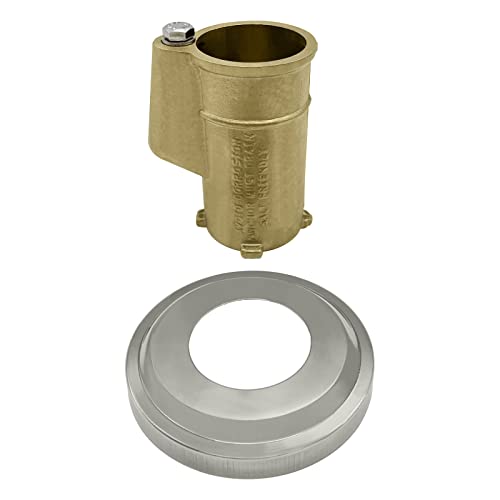 Poolzilla Handlaufanker mit zusätzlicher Rosette, 1 Stück, Leiteranker und Rosetten-Verkleidungsset Cover