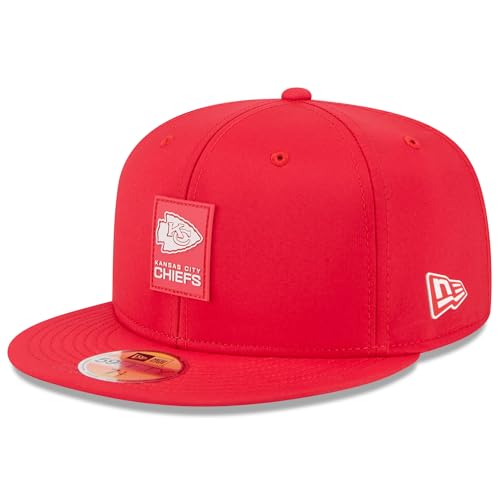 Casquette New Era Rouge Kansas City Chiefs 2025 NFL Sideline Visière Plate Homme