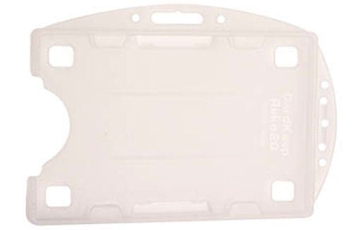 Double-sided, open cardholder REKO 20, Transparent