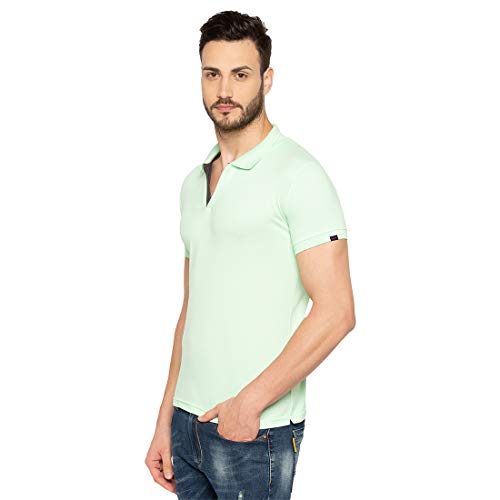 Image of Status Quo Men's Polo T-Shirt | Rich Cotton Blend | Slim Fit | All Day Comfort | Contrast Inner Placket | Polo Collar