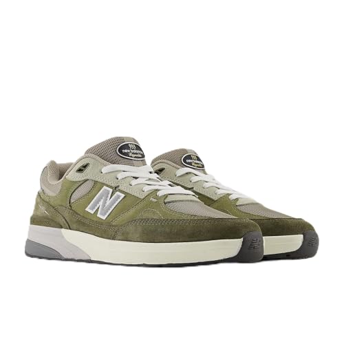 Image of New Balance, Unisex, 933 Andrew Reynolds, Olivine /Dark Olivine, Mens, 8, Womens, 9.5, Medium