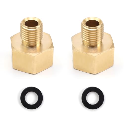 LINTRA 2 Pièces Raccord Gaz, Cuivre Adaptateur Gaz, Filetage Femelle à Droite 1/2