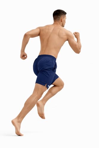 Image of Men's Sports Shorts Quick Dry Running Gym Shorts with Pockets | Lightweight Breathable Workout Shorts | Elastic Waist Drawstring Active Training Shorts for Men | Regular Fit