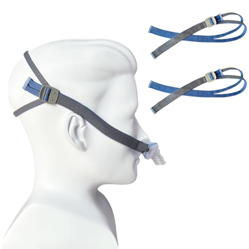 Image of 2 Packs Replacement Airfit P10 /N30 Headgear Adjustable CPAP Mask Strap | Version High Elasticity Soft Durable Adjustable Design Compatible with P10 /N30 CPAP Nasal Pillow Mask (Without Mask)