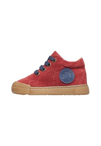 Falcotto ALSTRO Zip Suede Woven Red-Blue Scarpe da Bambini, Taglia 24