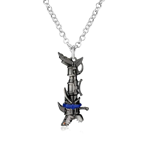 QKEOISUD Cosplay Merch Jinx Necklace for Anime Game Jinx Jewelry Weapon Necklace,Shark Rocket Gun Weapon Pendant Rock Cool Alloy Fashion Role Playing Men Halloween Accessories Fans Jewelry QKEOISUD Cosplay Merch Jinx Necklace for Anime Game Jinx Jewelry Weapon Necklace,Shark Rocket Gun Weapon Pendant Rock Cool Alloy Fashion Role Playing Men Halloween Accessories Fans Jewelry