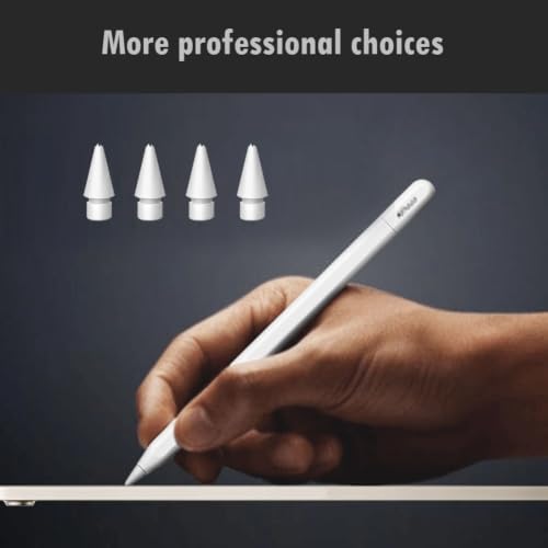 Image of SIXFU Metal Ballpoint Tips Compatible with Apple Pencil Tip, Durable Tips Compatible with Apple Pencil Pro /USB-C / 1st / 2nd Generation, Accessories Compatible with iPad Pencil(4 PCS)