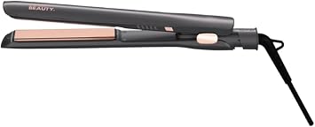 Cortex Beauty Flat Iron Hair Straightener 1 Inch | Professional Ceramic Coated Plates Flat Iron for Smooth, Shiny, Frizz-Free Hair, Fast Heating, One-Pass Styling Results, Salon Quality Finish Gray