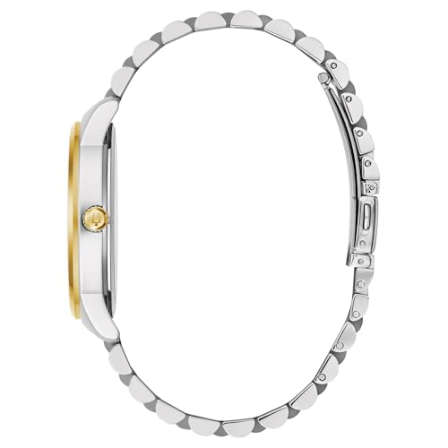 Image of Bulova Men's Dress Classic Diamond Watch, 3-Hand Date Quartz Watch, Stainless Steel Bracelet, 41mm