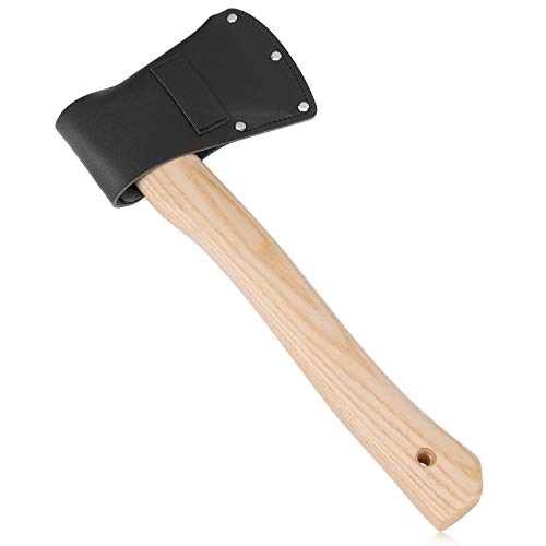 Coquimbo Wood Chopping Axe, 14 inch, Splitting Small Axe, Forged Carbon Steel Blade, and Wooden Handle Axes, for Gardening and Camping, etc. - Thumbnail 5