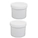 Aexit 2pcs 250ml gauge PP Plastic Round Mouth Sample Bottle White 90mmx75mm