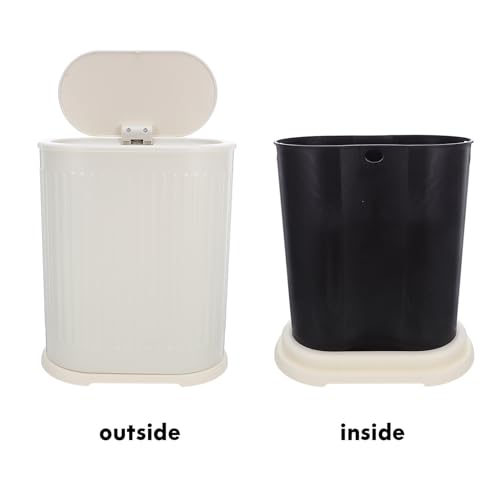 Poubelle à pression design moderne INOOMP en plastique robuste étanche
