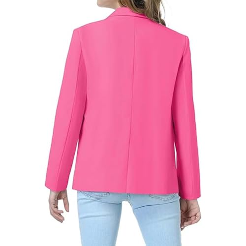 Girls Blazer Jacket Long Sleeve Lapel Collar Open Front Formal Blazers Suit Inner Kids Casual Solid Color Outwear2