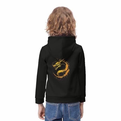 Sweat dragon chinois à capuche enfants le pull qui stimule l'imagination des petits - 4