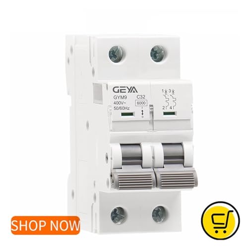 Mini disyuntor GYM9 2P de curva C para una protección eléctrica eficaz de 40A 3