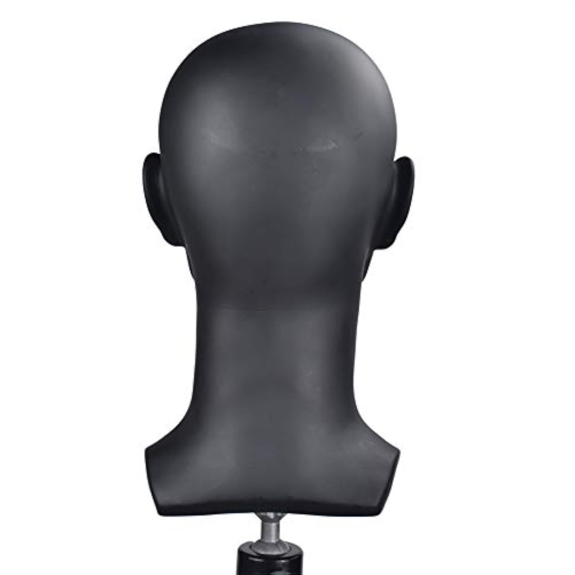 Black Male Mannequin Head Display Stand for Wigs and Accessories