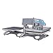 KEIKI 16x20 Inch Large Digital Auto Pneumatic Dual Platen Swing Head Sublimation Heat Press Machine for T-Shirt with Infrared Positioning, Heat Transfer Printing Machine for Commercial, 110V,2000W