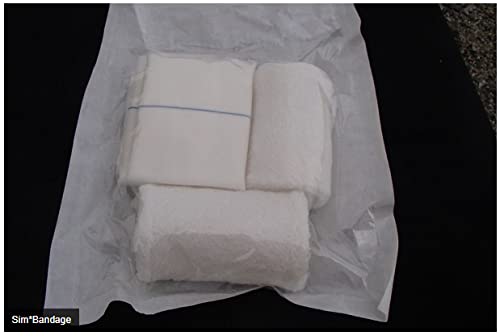 Sim-Bandage - Surtido de gasas y vendas, y vendas ABD para entrenamiento realista de vendajes miniatura 5