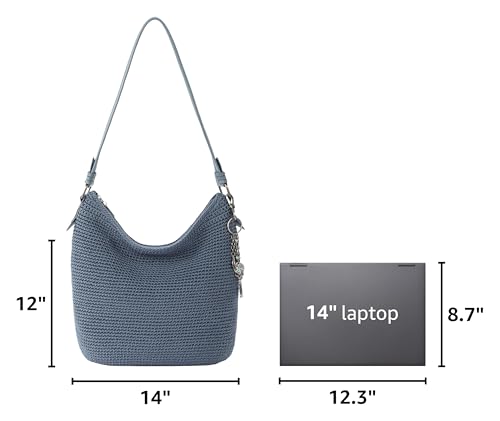 Image of The Sak Sequoia Hobo Bag - Hand Crochet Large Women's Purse for Everyday & Travel - Durable Handbag & Tote With Zipper Pocket