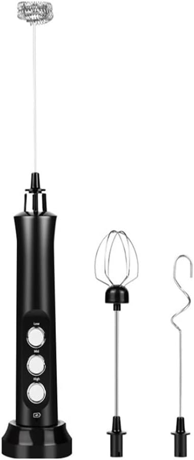 ミルク泡立て器 電動 ミルクフォーマー 3段階スビード ステンレス製 ワンタッチ操作 Usb充電式 卵ビーター 小型 ミニコーヒー攪拌機 カプチーノ ダルゴナコーヒー ハンドミキサー ふわふわ カフェラテ Jbq2 24 Color B