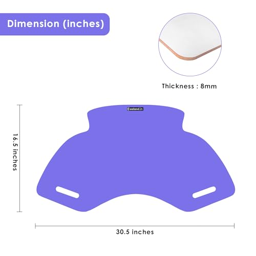 Image of Lap Board for Study | Home | Dining | Office | Laptop | Computer Desk | Reading & Writing | Multi-Purpose | Made in India | (Purple, SPIDER-LB-30X16-PURPLE)