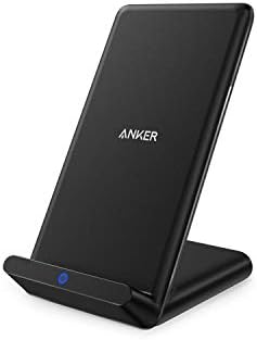 Anker Wireless Charger, PowerPort Wireless 5 Stand, Qi-Certified, Compatible iPhone 11, 11 Pro, 11 Pro Max, XR, XS Max, XS, X, 8, 8 Plus, Samsung Galaxy S20 S10 S9 S8, Note 10 Note 9 (No AC Adapter)