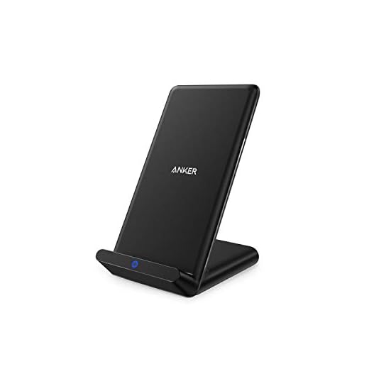 Wireless Charger, Anker PowerPort Wireless 5 Stand, Qi-Certified Wireless Charging stand for iPhone X, iPhone 8 / 8 Plus, , Samsung S8 / S8 Plus / S7 / S7 Edge, S6 / S6 Edge/ S6 Edge Plus, Note 5 (AC Adapter Not Included)
