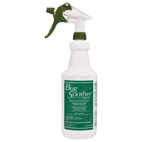 Bug Soother Spray 32 oz. - Natural Insect, Gnat and Mosquito Repellent & Deterrent with Essential Oils - 100% DEET-Free Safe Bug Spray for Adults, Kids, Pets, Environment - Made in USA… Cover