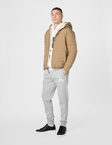 Image of Calvin Klein mens Lightweight Packable Down Jacket With Sherpa Lining