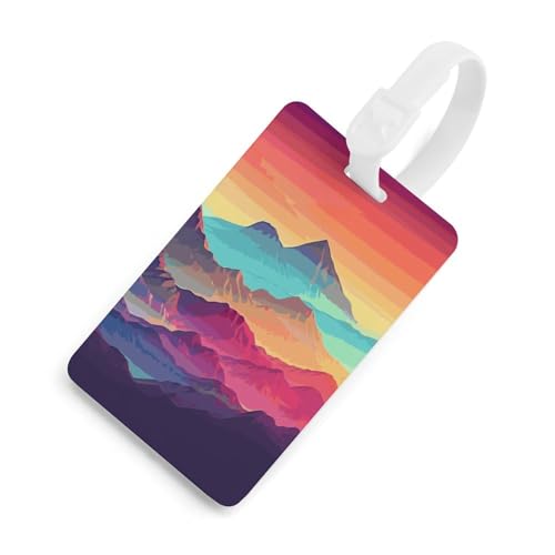 Étiquettes à bagages avec bouclier d'intimité Color Mountain pour valise